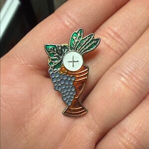 Vintage First Holy Communion Lapel Pin
